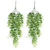 Decoratieve bloemen 81mesh eucalyptus kunstmatige plastic plant voor thuismuurhangend kerstboom bruiloft tuin arch diy decoratie