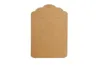 9x45 cm Brown weiße Jakobsmuschel leere Cardstock -Tag Hang Tag Retro Geschenk Tag Place Card KD16697717
