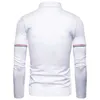 Men's Polos Hddhhh Brand imprimé Nouveau Polo Mens T-shirt Striped T-shirt décontracté haut à manches longues Q240509