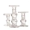 Candele Candele Nordic Romantico Cristallo Crystal Glass Centrotavola per matrimoni tavoli Candelabri Candelabri Accessori per la decorazione domestica