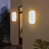 Wall Lamp Modern Oval Outdoor LED Porch Light 12/15W Surface Mounted Sconce Indoor Moistureproof Bathroom Ceiling Lights