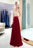 Abiti da sera aline rosso scuro chic abiti da ballo in rilievo in rilievo con in perline, abiti da spicco formale da sposa con personalizzazione personalizzata.