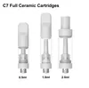 2024 Best Sells Full Ceramic Disposable Carts Bulb 2.0mm Hole Diameter 510 Batteries Standard 510 Thread 2ml 1ml 0.5ml Custom Logo Ceramic Coil Atomizer Empty Vape Pen