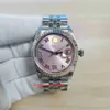 BP Maker Top Watches 36mm 126234 Diamant Romeinse roze wijzerplaat saffier roestvrij 316L Jubilee Mechanical Automatic Ladies Dames Watch 229m