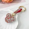 Keychains Lanyards Exquisite Glitter Cute Keychain Car Key Ring Bag Pendant Keyfob Women Girlfriend Keyring Gift Rhinestone Jewelry Accessories J240509