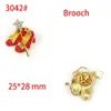 1/10/50 pieces/batch crystal red high heels Wizard of Oz shoes Rhinestone brooch womens gift 240430