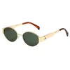 Металлические рамные дизайнерские солнцезащитные очки женщины Мужские панк -солнцезащитные очки Дизайнер Y2K Eyewear Fashion Trend Тенденция
