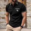 Männer polos modische Boutique Herren Polo-Shirt Sommer einfach und vielseitig Strt Kleidung T-Shirt Business lässig atmungsaktiv SHO y240510mmsu