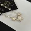 Designer Star -vormige hanger ketting boetiek 18k goud vergulde klassieke modetrend ketting hoge kwaliteit sieraden boetiek cadeau ketting met doos verjaardagscadeau