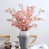 Decoratieve bloemen 99 cm kunstmatige codering kersen bloesem tak zijden stof huis woonkamer decoratie nep bloem pography props