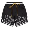 Дизайнерские шорты для плавания Rhude Summer Fashion Beach Bants Mens Высококачественная уличная одежда с пять очков пять очков CRG2405107-8