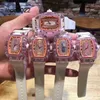 디자이너 RM Wristwatch Mill 고급 비즈니스 레저 RM07-0 완전 자동 기계식 Millr 시계 Crystal Case Tape Lady Watches 9pcz