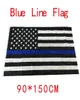 4 Types 90150cm BlueLine USA Police Flags 3x5 Foot Thin Blue Line USA Flag Black White And Blue American Flag With Brass Grommet6398884