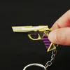 MINI PURPLE GOLD GOLD TRENDY GUN GUN PER MODELLO PER MODELLO PENDANTE SPINDANTE 5CM TEECHIN MATERIALE METALLA DI METALLA A ZINCI