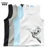 T-shirts Nouveau mode de chat super mignon Bad Cat Fun Design Design sans manches enfants T-shirtl2405
