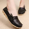 Casual schoenen zacht leer voor vrouwen buiten plat zapatos para mujeres luxe loafers dames flats slip op vrouw