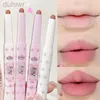 Lippenstifte wasserdichte matte Lippenkontur Lippenstift doppelseitig dauerhafter Kleber Freier Tasse Glatter Samt Lippenstift Make-up Cosmetics D240510