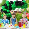 Décoration de fête 107pcs Ballon à thème de jeu Garland Black Green Latex Arc Kit pour enfants Boy Boys Decor Decor