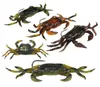 5pcs Artificial Soft Crab Fishing Lares 10 cm 8cm carpe pêche faux appâts mous de leurres ensembles 3 couleurs8500217