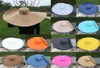 Brede rand hoeden opvouwbare gigantische vrouwen oversized hoed 70 cm diameter enorme floppy zomer zon strandstro T4781580900