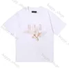 Designer Amirirs T-shirt masculin Hip Hop Streetwear Cotton Brand Letter Flower Imprimé Amirii T-shrit surdimensionné pour les hommes Femmes Tops Amiriri Tees 431