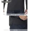 Heren Polo's Takawasen Snel gedroogde poloshirt Heren Ademend lange mouwen T-Shirt Sports Leisure Work Zipper Top Q240509