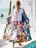 Сексуальные градиентные цветные сокрытия бикини Kimono Pareo Tunic Dres Одежда Summer Beach Wear Женская купальственная одежда для халата 240426