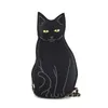 Torby na ramię słodkie czarne łańcuchy kota kobiety designerka torba komunikatorów luksusowe pu skóra crossbdoy lady harajuku małe torebki sac