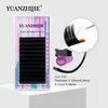 Valse wimpers Yuanzhijie Pure Dark Styles Soft Flat Ellipse Wimel Extension 8-15 Mix Lengte Lash voor professionals individu