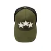 メッシュデザイン野球帽子3つ星ボールキャップラグジュアリーファッション野球キャップメンサンヴィザーデザイナーキャップクイック乾燥ファブリックサンハット野球帽ビーチ