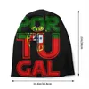 Bérets I Love Portugal Country Land Cut Flag Bonnet Hats Colonnet tricot pour hommes Femmes Hiver Chaussée Portugais Skullies Bons de bonnet