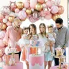 Decorazione per feste Pink Gold Garland Arch Kit Wedding Ballon Ballon 1st Decorations Kids Baby Shower Girl Latex Baloons