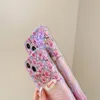 Snow Mountain Flower Pink Phone Case For IPhone 15 13 14 12 Pro Max 15promax Protection Cases Back Cover 1pc