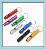 Outdoor Gadgets Hiking And Cam Sports Outdoors Aluminum Alloy Whistle Keyring Keychain Mini For Emergency Survival Safety Sport Hu4590301