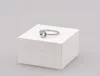 Neuer Real 925 Sterling Silver CZ Diamond Ring mit Originalbox Set Fit Style Ehering Engagement Schmuck für Frauen Mädchen AA12474655