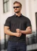 メンズポロスグレーの顧客ポロシャツクールマックスクイック乾燥Tシャツカジュアルビジネスラペル短袖戦術的なタフガイトップ