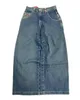 Jeans masculinos retro harajuku hip hop jnco nova letra y2k letra bordada de bolso bordado infantil gótico cintura alta calça larga q240509