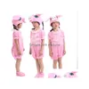 Dancewear Childrens Drama Cute Little Animal Rosa Pigleot Show Trajes Drop Datir Baby, Kids Maternidade Roupas de bebê Cosplay DHNSB