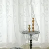 Weiß gestickte Tüllvorhänge für Wohnzimmer Luxus europäische schiere Vorhang Hall Ridaux Voilage Behandlung Home Anpassen 240430