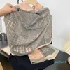 Lenços da marca de inverno bordado bordado à mão Hemming lenços de caxemira feminino gorjeta de gabinete de cotonete de cotonete