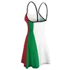 Urban Sexy Dresses En exotisk kvinnor klänning en italiensk klänning. Italien. Den italienska flaggan. Full uppsättning av National Flag Womens Pendant Dress Unique Club Comedy Retro Style D240510