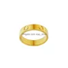 Bands anneaux Love Men Designer Ring Vis Diamond Titane en acier en acier Femme Femme Sier Gold Rose Couple de couple pour amoureux 4 mm 5 mm 6m Dhgoz