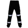 Herenbroek reflecterende strips broek heren werkkleding hoog zicht op werk kleding wegen constructie veiligheidskledingl2405