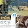 4G 4K 36MP Wildlife Camera APP Video Po Hunting Trail Camera Invisible IR LED Night Vision 120 Detection IP66 Waterproof Cam 240428