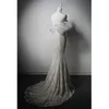 Lace Mermaid Wedding Dresses 2024 Real Pictures Bridal Gowns Sweep Train Lace-up/Zipper Back