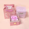 Scatole di gioielli Nuovo sapone rosa fiore di gioielli confezionati box con Drer Macaron Color Wedding San Valentines Day Birthday Boxes Decor