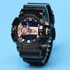 Boys Sports Quartz Watch 400 Montres plusieurs couleurs Full Full Full Time Time LED Auto Hand Raising Light Oak Series