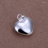 Подвески 925 Серебряное серебряное серебряное ожерелье романтического сердца для женщин свадебная вечеринка аксессуары для вечеринок ювелирные изделия