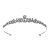Bridal Hair Band Headress Flash Diamond Zircon Small Crown Hair Bijoux Princesse d'anniversaire Performance Accessoires 272R