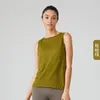 Chemises actives Qiele Hollow Back Sport Gite pour femmes sans manches Loose Line Long Taie Longue